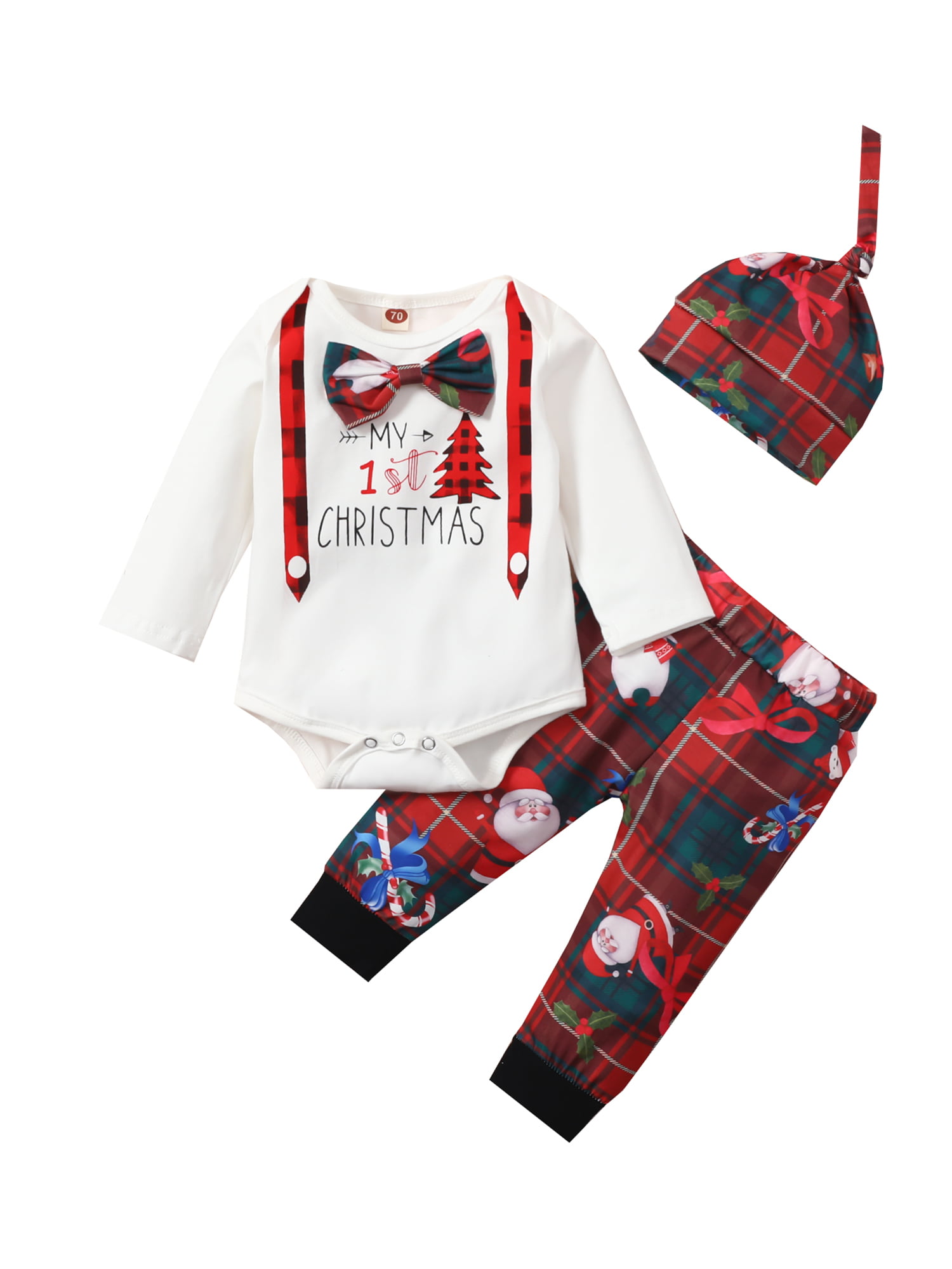 Natural Linen Personalised headband Gift Baby clothes tartan romper hat