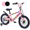 thumbnail image 2 of ICEELF 16 Inch Light Up Kids Bike with Rainbow Frame & Wheel Lights, Toddler Bicycle with Training Wheels for Boys Girls Ages 4-7, 2 of 9