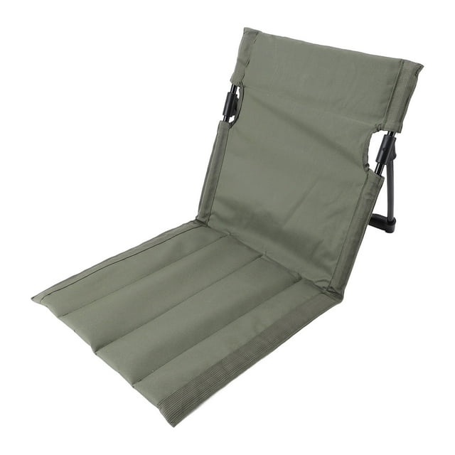 Silla De Playa Plegable Con Respaldo, Cojín De Respaldo Para Camping Al Aire Libre, Silla Plegable Portátil Con Marco De aleación De Aluminio Para Playa, Parque, Césped,
