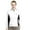 White/Black, variant on Monterey Club Women's Molly Double Contrast Long Sleeve Golf Polo Shirt #2149