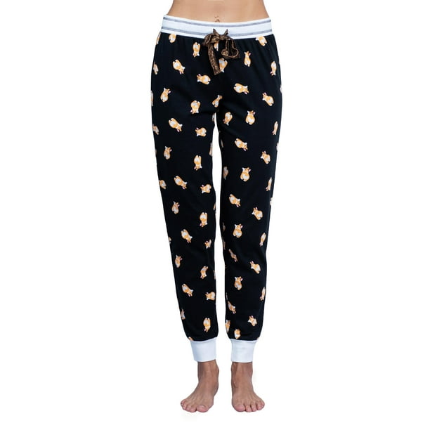 Corgi Women's Pajama Fun Top and Lounge Pants Cotton Sleepwear