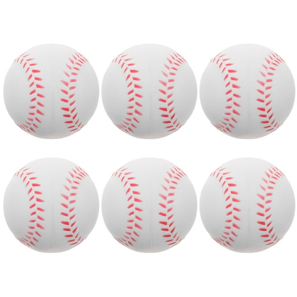 6 pelotas de béisbol de práctica de poliuretano, pelotas de entrenamiento de béisbol, pelotas de entrenamiento deportivo