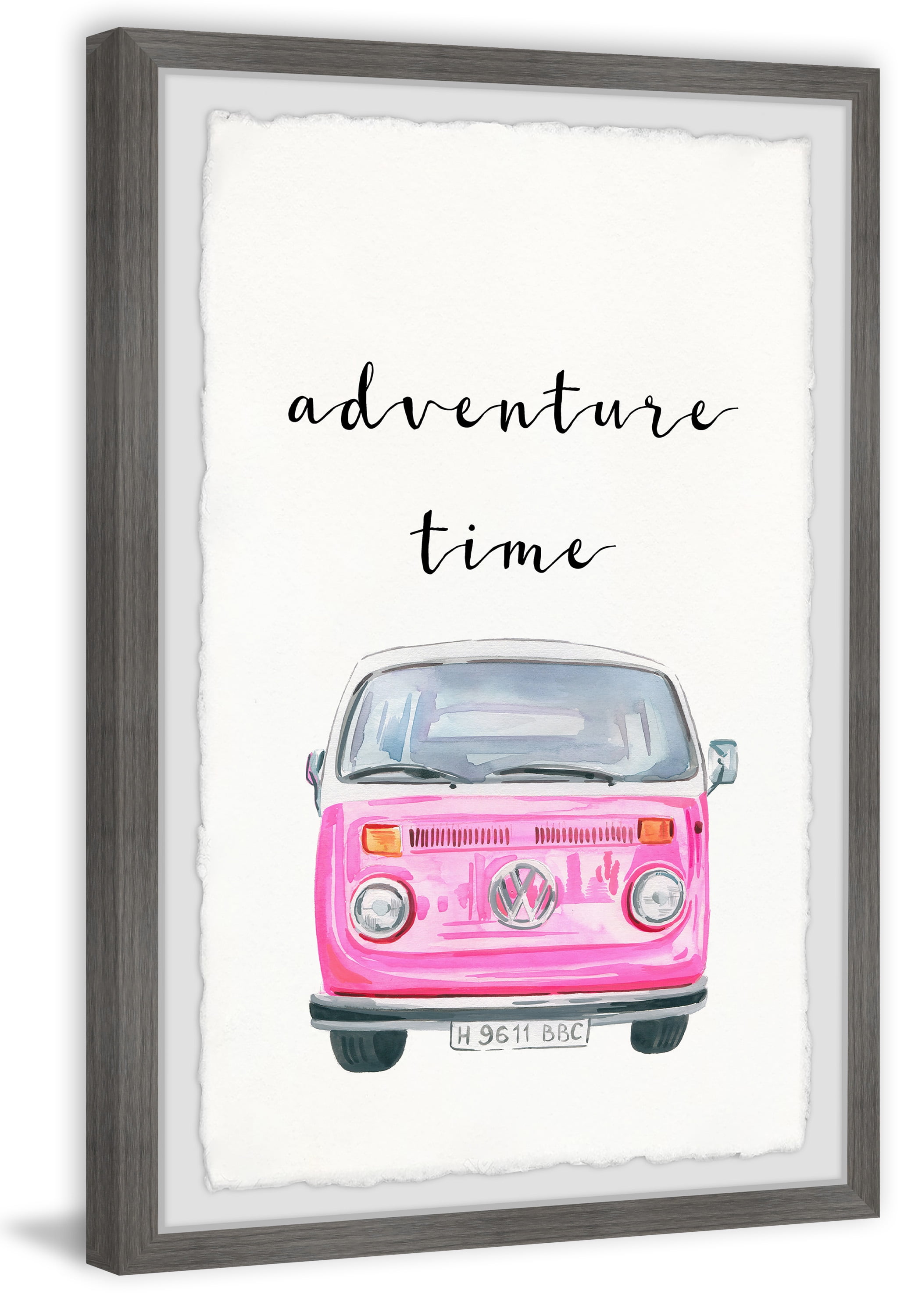 Marmont Hill Adventure Time Framed Wall Art, 12" x 1.5"