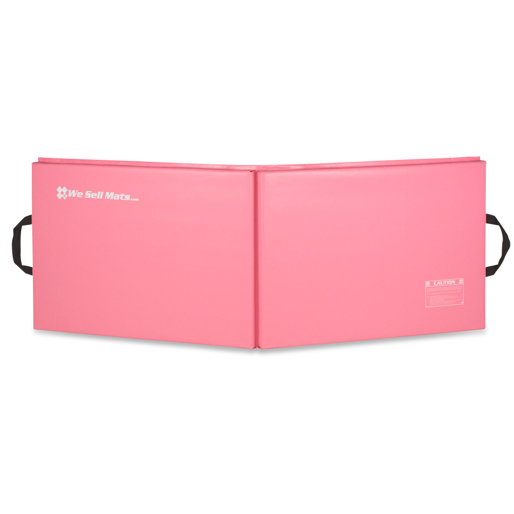 We Sell Mats Folding Personal Fitness Exercise Mat, 2' x 6' Pink