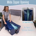 thumbnail image 4 of VENO 4 Pack Heavy Duty XL Foldable Moving Zipper Bag W/ Backpack Straps Alternative to Moving Box (Blue), 4 of 8