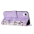 thumbnail image 5 of Allytech iPhone XR Case Wallet, Chic Flower Pattern Shoulder Strap Hand Wrist PU Leather Cards Holder Stand Protective Flip Folio Cover for Girls - Purple, 5 of 14