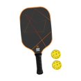 thumbnail image 2 of Pickleball 1 Paddle With 2 Pickle Balls For Practice Beginners Orange - Sporting Goods - Tennis & Racquet Sports, 2 of 5