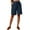 Navy, variant on Shorts for Women Plus Size Women's Half Shorts Pants Summer Elastic Waist Buttons Casual Linen Pockets Pants 3XL
