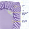 thumbnail image 3 of Sweet Home Collection 1500 Series 6 Piece Ultra Soft Microfiber Sheet Set, Queen, Lavender, 3 of 5