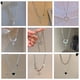 thumbnail image 3 of Dulce Rosa Circonio Colgante Collar Arco Ala Mariposa Corazón Clave Cadena De Plata Gargantilla Para Las Mujeres Accesorios De Joyería, 3 of 4