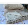 thumbnail image 3 of Soft 100% Turkish Cotton Muslin Bed Shams, Mink, 20 x 35 inches, King Size 2 Pieces Shams, 3 of 4