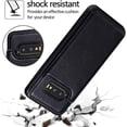 thumbnail image 5 of Design for Samsung Galaxy S10E Case with Tempered Glass Screen Protector Credit Card Holder Slot, PU Leather Wallet Phone Cases Stand Kickstand Protective Cover for Glaxay S 10E 10SE Men Black, 5 of 12