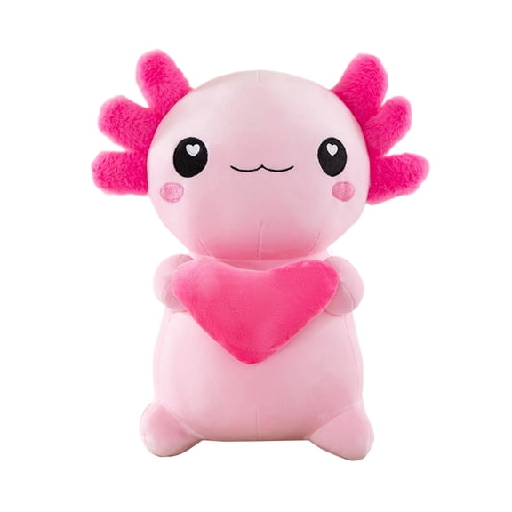 Cute Salamander Plush Toy Soft Stuffed Animal Doll, Cartoon Axolotl Plush Pillow for Boys Girls, Kawaii Plushie for Home Decor Gift