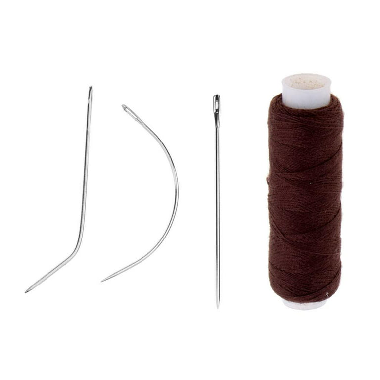 Weft Weave Track Sew in Sewing Needle & Tread Kit brown /C for