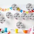 thumbnail image 4 of Globo transparente de látex con patrón número 60, decoración para fiesta de cumpleaños, aniversario de boda, globo de lentejuelas doradas, 10 Uds., 4 of 5