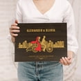 thumbnail image 1 of Darling Souvenir Personalized Engraved Laser Cut Wedding Guest Book Wooden Cover Sign-in Book Registry Guestbook Scrapbook-77, 1 of 7