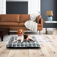 thumbnail image 3 of Vibrant Life Tufted Pillow Bed for Dogs, 1 Pack of 2 Beds, Machine Washable, Green Knit, Tartan Plaid, Large, 37" L x 27"W x 5"H, 3 of 8