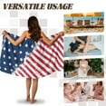 thumbnail image 5 of Yuyamidu American Flag Shower Towel Wrap for Women Soft Body Towel Wrap Size XL Home Bath Spa Bath Towels for Bathroom Shower Wrap Robe with Adjustable Closure, 4th of July, 5 of 7
