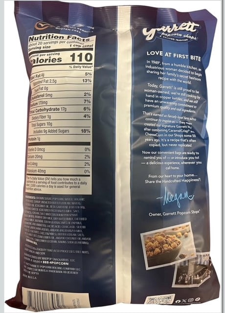 Garrett Mix Classic Popcorn Snacks, 20 oz, Pack of 2