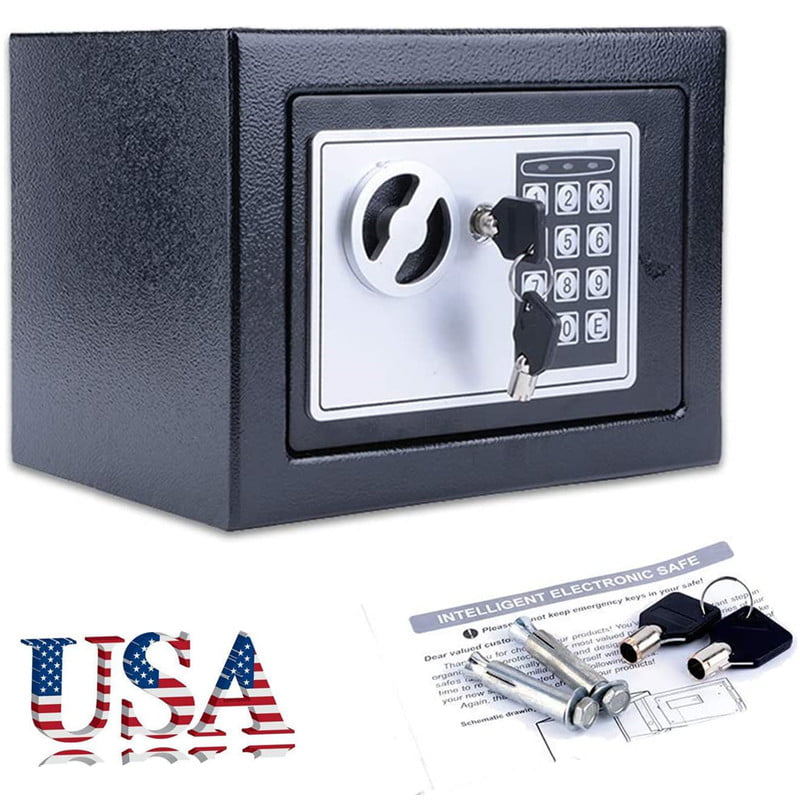 15x9x21 Inch Steel Key Cabinet Security Digital Safe Box for Home Office 