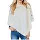 thumbnail image 1 of Capa larga con botones para mujer, chal para mujer, chal tejido, cárdigan, capa de lana, tops con hombros descubiertos, chales, bufanda, chal de color liso para mujer, ropa para muñecas, 1 of 4