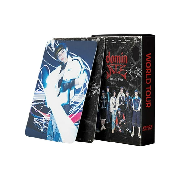 Bemona Stray Kids - Cartes Photo Skzoo 55 Pcs, Photocards Stray Kids Mixtape Dominate Cartes Photo, Objets de Collection Stray Kids pour Fans, Journalisation & Scrapbooking
