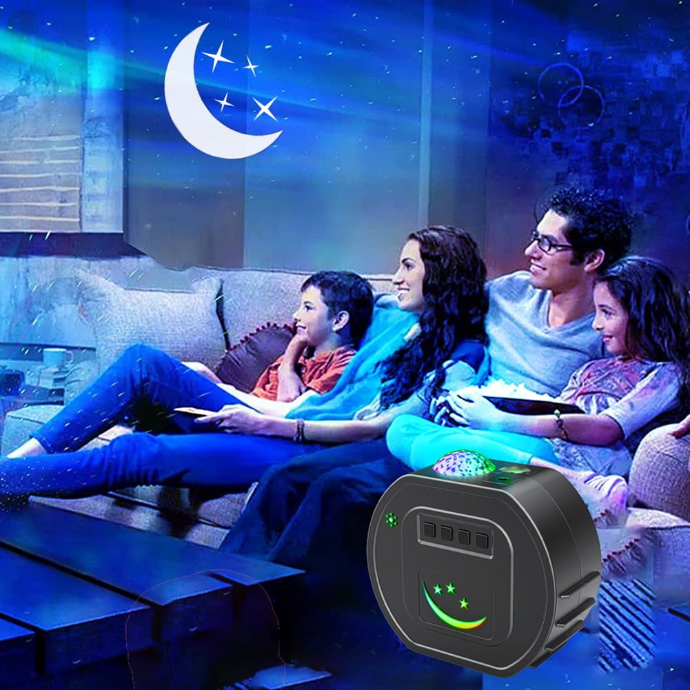 Private Jungle Christmas Projection Lamp, Projection Lamp with Bluetooth Music and Remote Control, Black