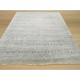 thumbnail image 3 of Handmade Wool Gray Traditional Solid Lori Baft Rug, 3 of 3
