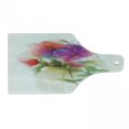 thumbnail image 1 of Flower Cutting Board, Blooming Orchid Spring Bouquet Romance Wedding Themed Natural Beauties Fragrance, Tempered Glass Cutting and Serving Board, Wine Bottle Shape, Multicolor, by Ambesonne, 1 of 1