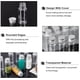 thumbnail image 4 of 15 frascos de vidrio con tapas, botellas de almacenamiento vacías, pequeñas botellas de muestra con mensaje para recuerdos de bodas, manualidades, decoración, 15 ml (0,5 fl. oz), 4 of 8