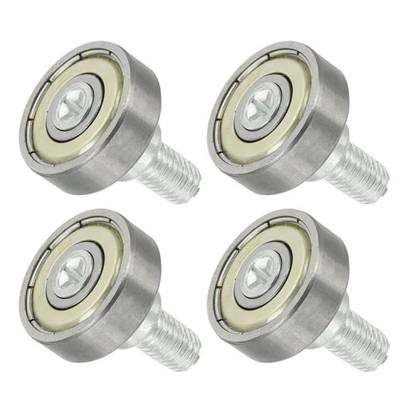Uxcell 4 PCS Drawer Rollers 6x19mm Steel Bearing Roller Drawer Pulley Wheels
