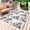 Black, variant on Sage Green Fruit Outdoor Rug 5x7 Ft - Reversible Patio Rug Outdoor Camping Rugs, Vintage Plant Nature Botanical Flower Washable Indoor Outdoor Area Rugs, Non-Slip Outdoor Carpet Runner for Deck/Porch
