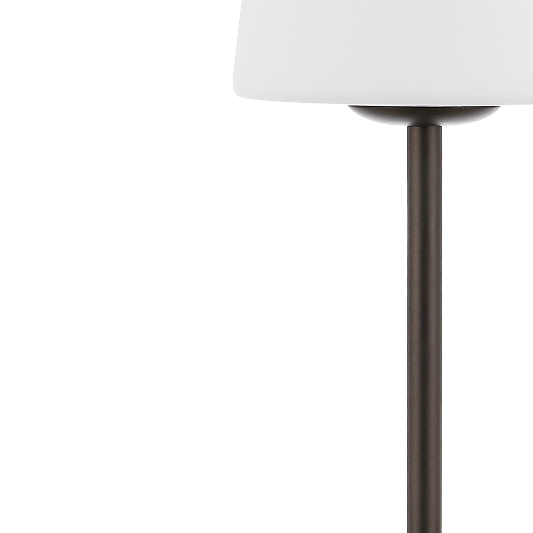 JONATHAN Y Carson 12.75" Bohemian Farmhouse Iron Rechargeable Integrated Portable LED Table Lamp, Oil Rubbed Bronze/White, JYL7110B