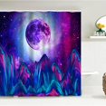 thumbnail image 2 of Blue 4 Pcs Shower Curtain Sets with Rugs, Sunshine Bathroom Sets with Shower Curtain and Rugs, Forest Bathroom Decor, 2 of 6