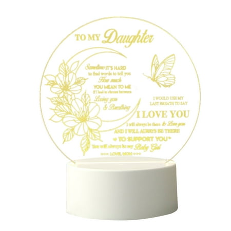 

Yrtoes Seasonal & Holiday Decorations Mother S Day Gift-Led Acrylic 3D Mother S Day Greeting Gift Light Acrylic Greeting Mother S Day Gift Atmosphere Light (White Warm Light)