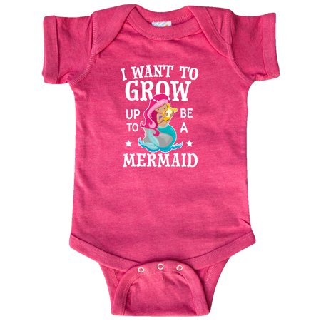 

Inktastic I Want To Grow Up To Be A Mermaid Gift Baby Girl Bodysuit