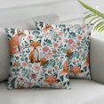 thumbnail image 3 of Ullo0ord Cute Fox Throw Pillow Covers Red Poppy Cushion Covers for Kids Boys Girls Teens Flowers Pillow Cases for RV Bed, 3 of 7