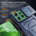 thumbnail image 4 of Case For Motorola Moto G Power 5G (2026) , Moto G Power (2025) Slim Fit with Slide Camera Cover & Invisible Kickstand, Military-Grade Shockproof Cover,Blue, 4 of 8