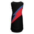 thumbnail image 3 of Lightning Bolt Sleeveless U-Neck Fake Two Piece Dress women's evening dresses loose summer dress, 3 of 6