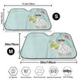 thumbnail image 3 of Fotbe Summer Gnome,Cute Gnome Car Windshield Sunshade | Sun Visor Protector Front Window Shade, Keeps Out UV Rays, Keeps Your Vehicle Cool-Medium, 3 of 7