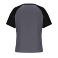 thumbnail image 5 of YLSDY Men's Short Sleeve Henley Shirts Casual Crew Neck Shirts for Men Gym Workout Tshirt Quarter Button Color Block Tees Gray XXL, 5 of 6