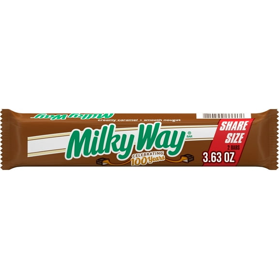 Milky Way Candy Milk Chocolate Bar, Share Size - 3.63 oz