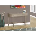 Monarch Accent Table 48"L / Dark Taupe With A Storage Drawer