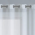 thumbnail image 2 of VCNY Home Martina 2-Piece White Metallic Sheer Curtain Panel Set, 52" x 96", 2 of 5