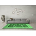 thumbnail image 3 of Ahgly Company Indoor Square Oriental Emerald Green Traditional Area Rugs, 6' Square, 3 of 4