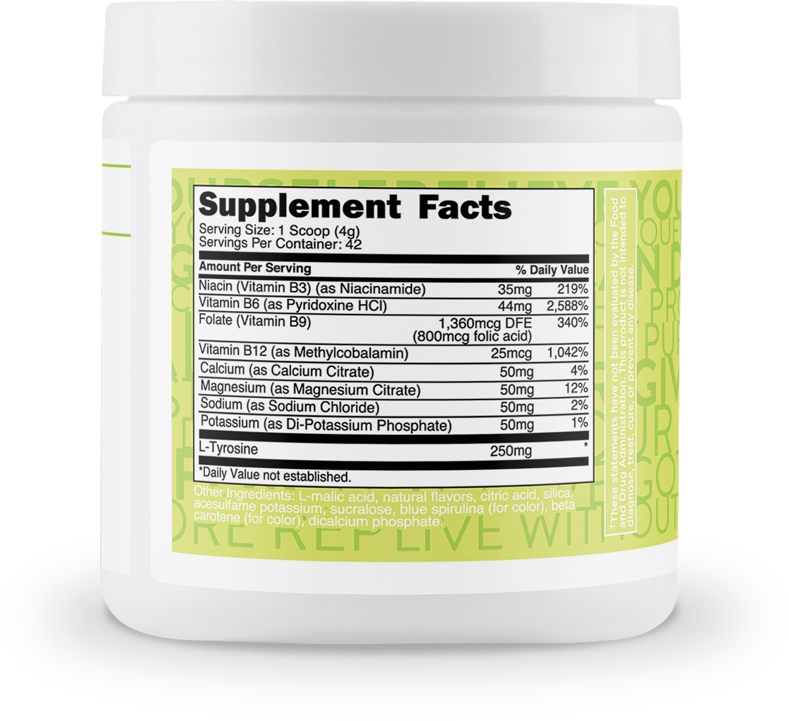 TransformHQ Hydration Electrolyte Drink Mix (Coconut Lime Flavored) - 42 Servings Per Container