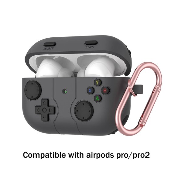 CCOCC Headphone Case,Retro Game Console Shape for Airpod Pro Case,Fast Charging Without Removing Case for Airpods Pro 2 Case,Gray
