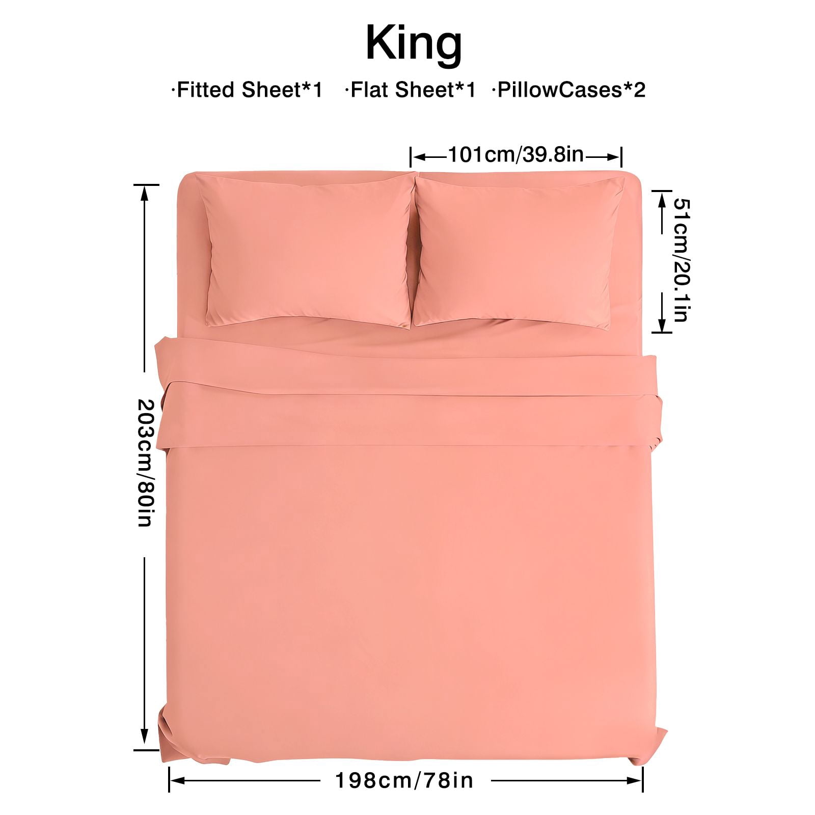 4Pcs Ultra-Soft 85g Sheet and Pillowcase Set, Soft Solid Color, Machine Washable, Suitable For All Seasons, Christmas Comfortable Bedding Set, Available For Single, Double, King, and Queen Beds
