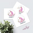 thumbnail image 7 of Unicorn Thank You Cards - 4x7 Inches of 50 Blank Card Notes with Envelopes - Perfect Gift and Greeting Cards for Kids and Birthday Party, Baby Shower, Graduation, Wedding - Pinkish Unicorn Horn Design, 7 of 7