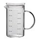 thumbnail image 1 of Billuyoard Taza medidora de vidrio con tapa con asa multifunción para cocina Cocina y Comedor 500ml, 1 of 1